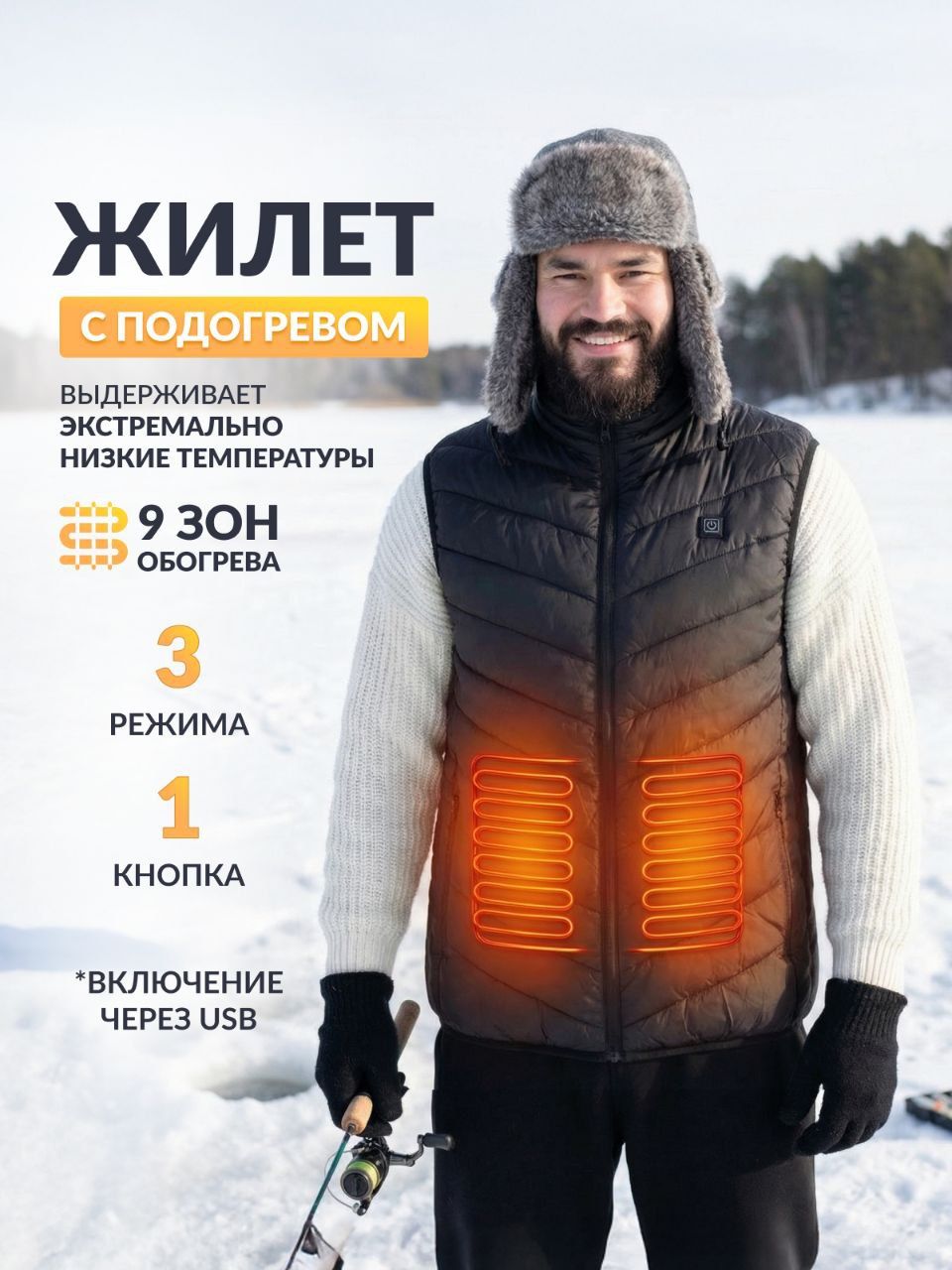 Карточка жилета с подогревом